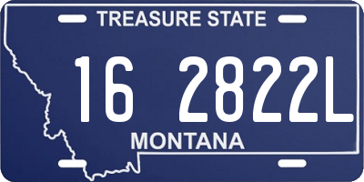 MT license plate 162822L