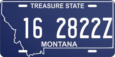 MT license plate 162822Z