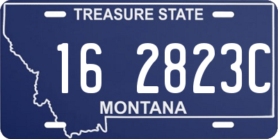 MT license plate 162823C