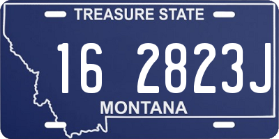 MT license plate 162823J