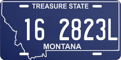 MT license plate 162823L