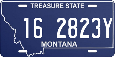 MT license plate 162823Y