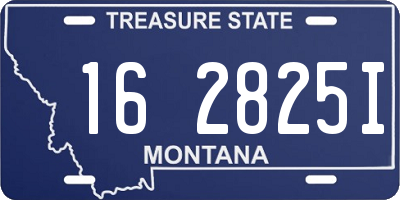 MT license plate 162825I
