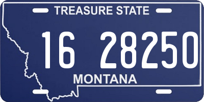 MT license plate 162825O