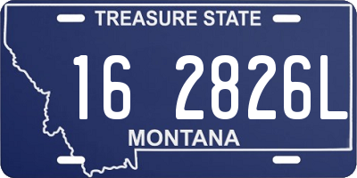 MT license plate 162826L