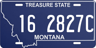 MT license plate 162827C