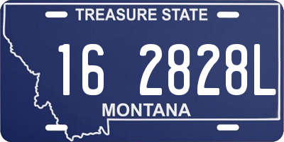 MT license plate 162828L