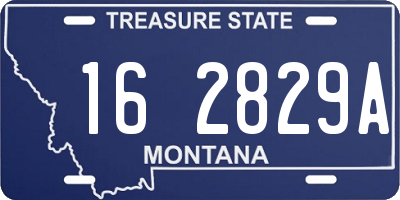MT license plate 162829A