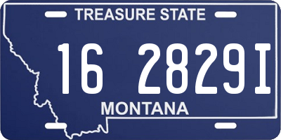 MT license plate 162829I