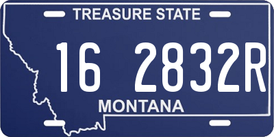 MT license plate 162832R