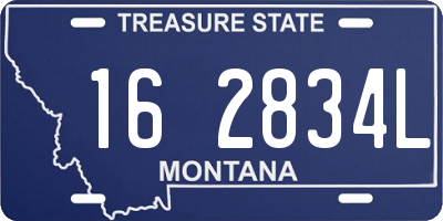 MT license plate 162834L