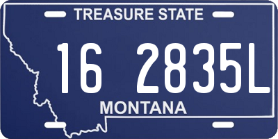 MT license plate 162835L