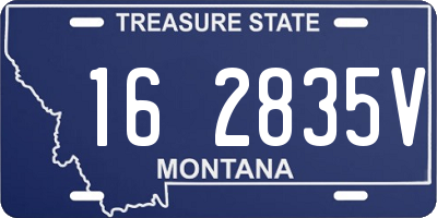 MT license plate 162835V