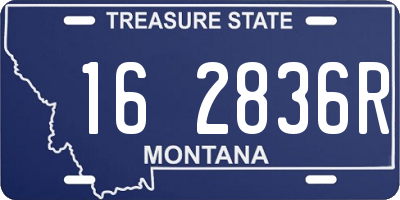 MT license plate 162836R
