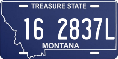 MT license plate 162837L