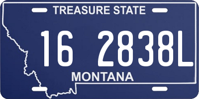 MT license plate 162838L