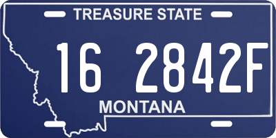 MT license plate 162842F