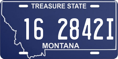 MT license plate 162842I