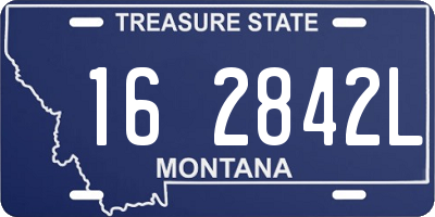 MT license plate 162842L
