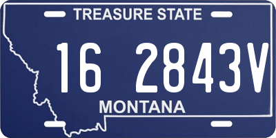 MT license plate 162843V