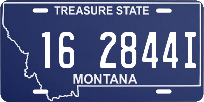 MT license plate 162844I