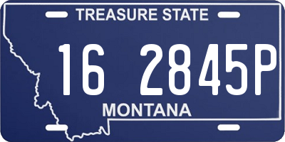 MT license plate 162845P