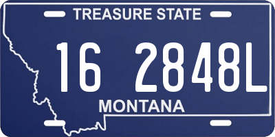 MT license plate 162848L