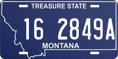 MT license plate 162849A