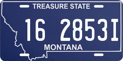 MT license plate 162853I