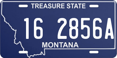 MT license plate 162856A
