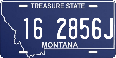 MT license plate 162856J