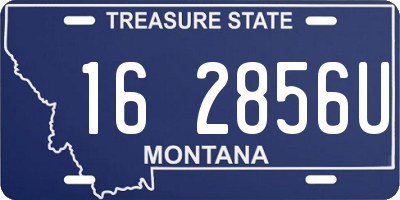 MT license plate 162856U