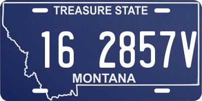 MT license plate 162857V
