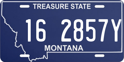 MT license plate 162857Y