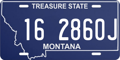 MT license plate 162860J