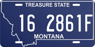 MT license plate 162861F