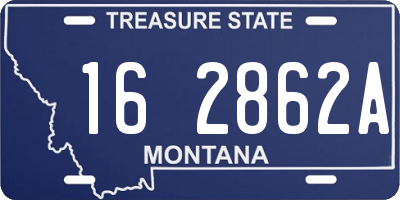MT license plate 162862A