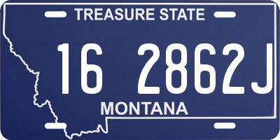 MT license plate 162862J
