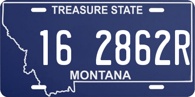 MT license plate 162862R