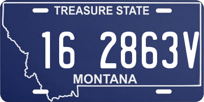 MT license plate 162863V