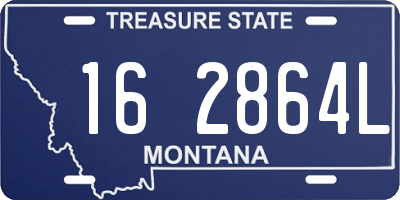MT license plate 162864L