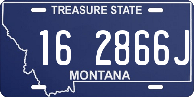 MT license plate 162866J
