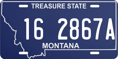 MT license plate 162867A