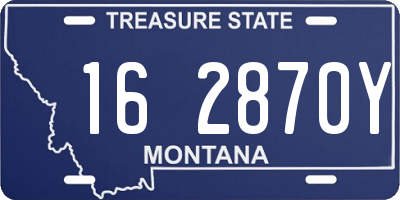 MT license plate 162870Y