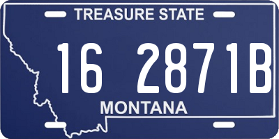 MT license plate 162871B