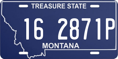 MT license plate 162871P