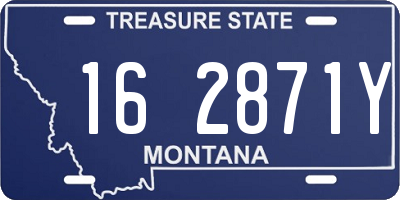MT license plate 162871Y