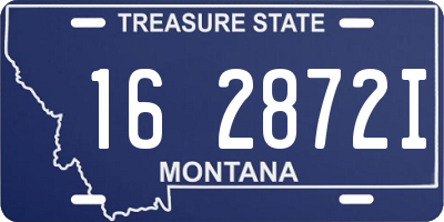 MT license plate 162872I