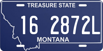 MT license plate 162872L