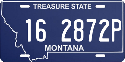 MT license plate 162872P